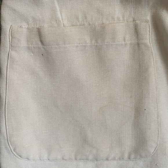 Amazing vintage (20’s?) unlined ivory linen jacket with 3 pearl buttons. - Picture 11 of 16